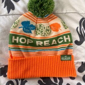 Allagash Brewery “Hop Reach” Orange & Green Beanie NWOT | Craft Beer Merch